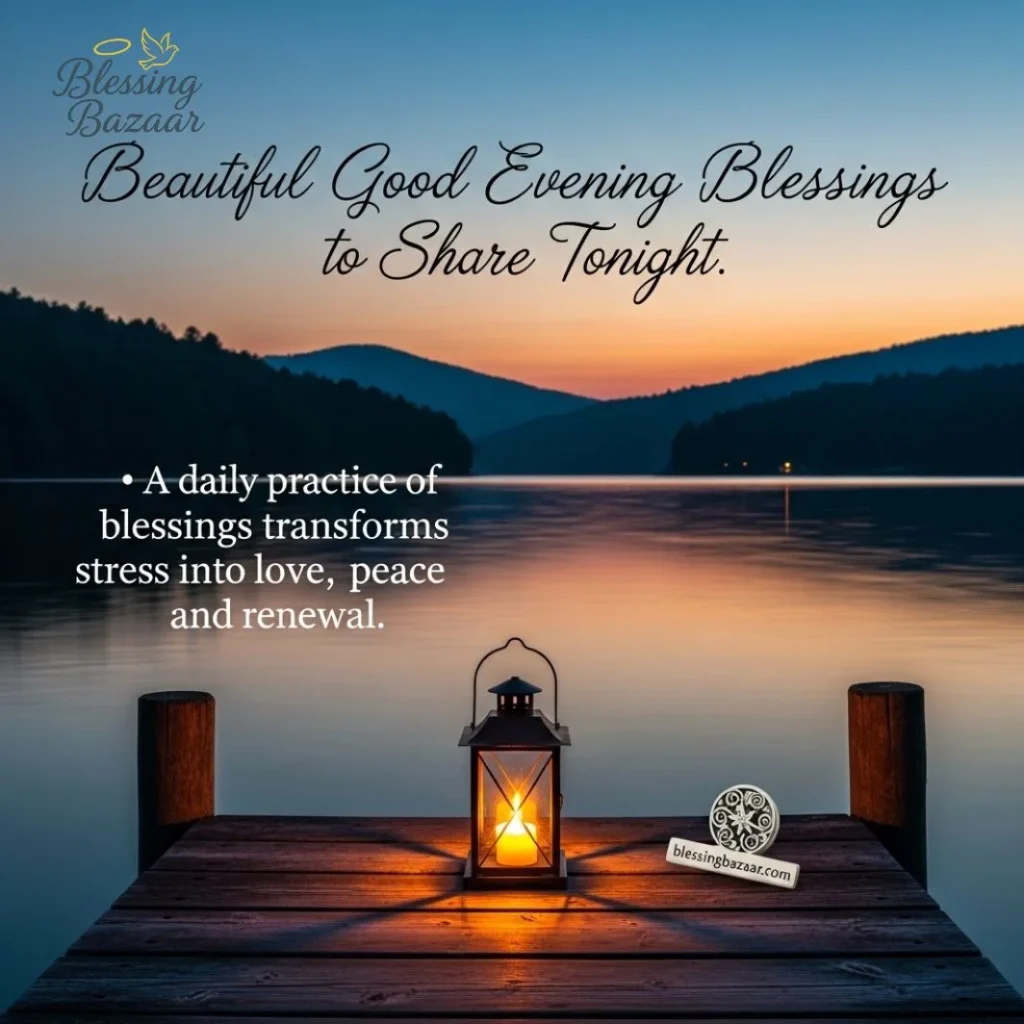 An enchanting evening setting filled with heartfelt blessings, perfect for sharing love and joy with others this night.