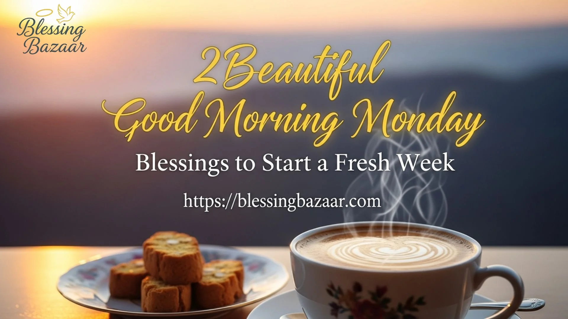 Good Morning Monday Blessings Two uplifting visuals representing good morning monday blessings to inspire a positive start to the new week