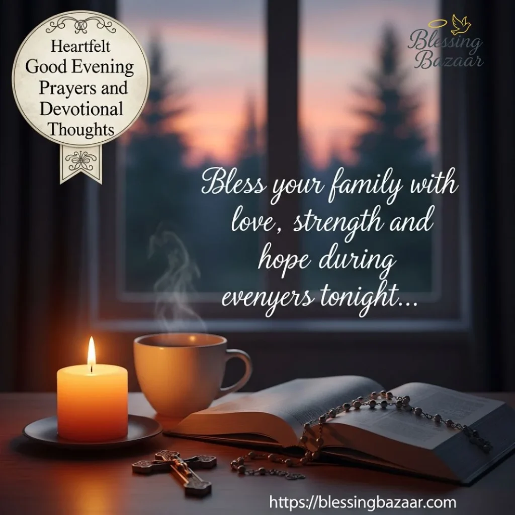An inspiring quote about blessing families with love, strength, and hope for eternity.