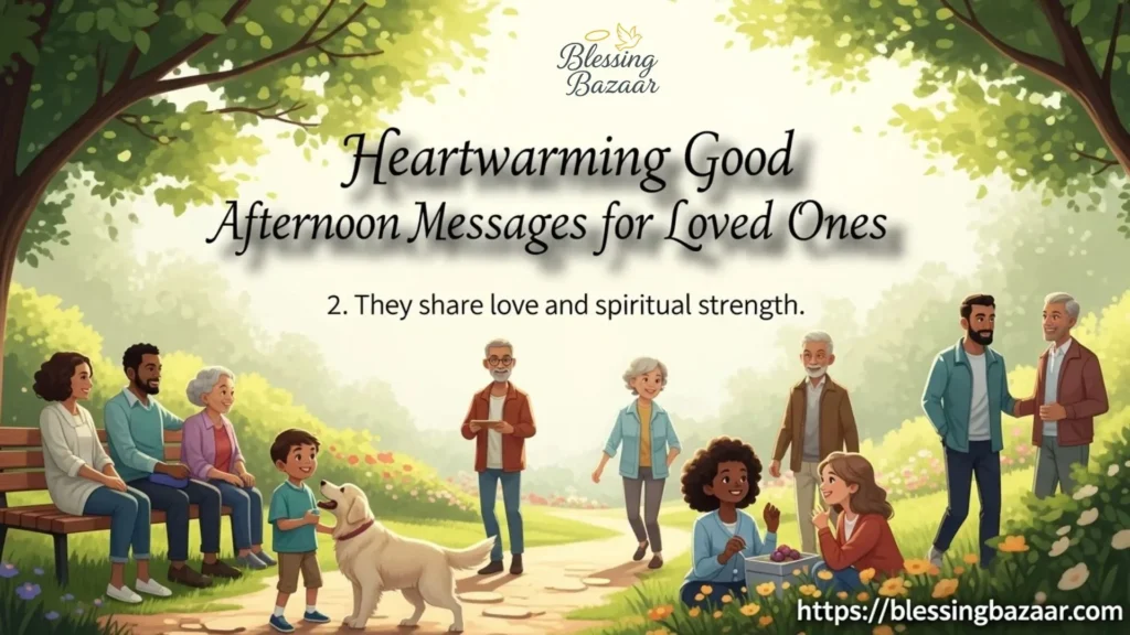 Heartwarming afternoon messages designed to uplift and inspire positivity among loved ones.