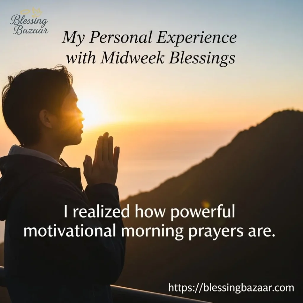 A reflective moment showcasing personal insights on midweek blessings and their impact on daily life.