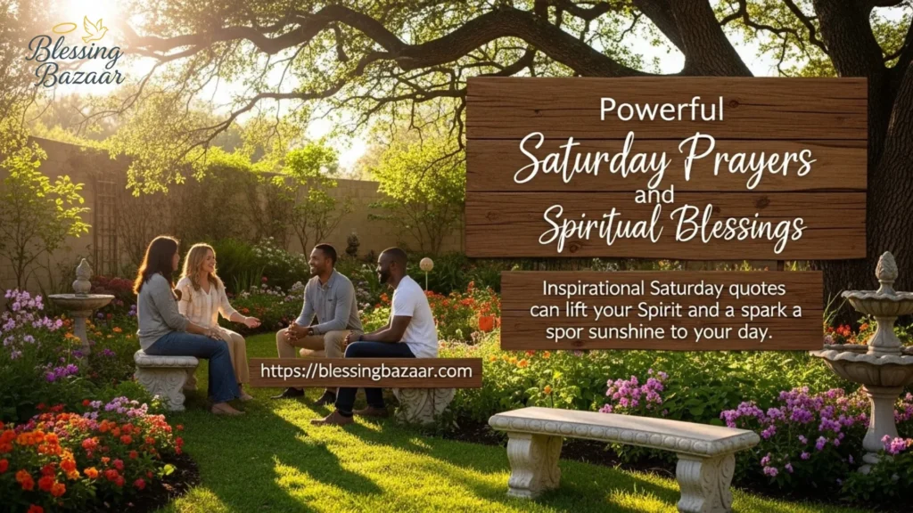 A serene setting for a Saturday spiritual blessing, featuring candles, flowers, and a peaceful atmosphere for reflection.