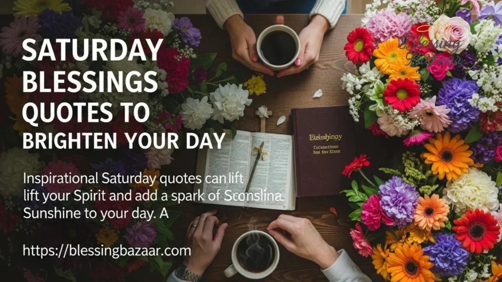 A serene image conveying Good Morning Saturday blessings for joy and peace, featuring calming colors and uplifting text.