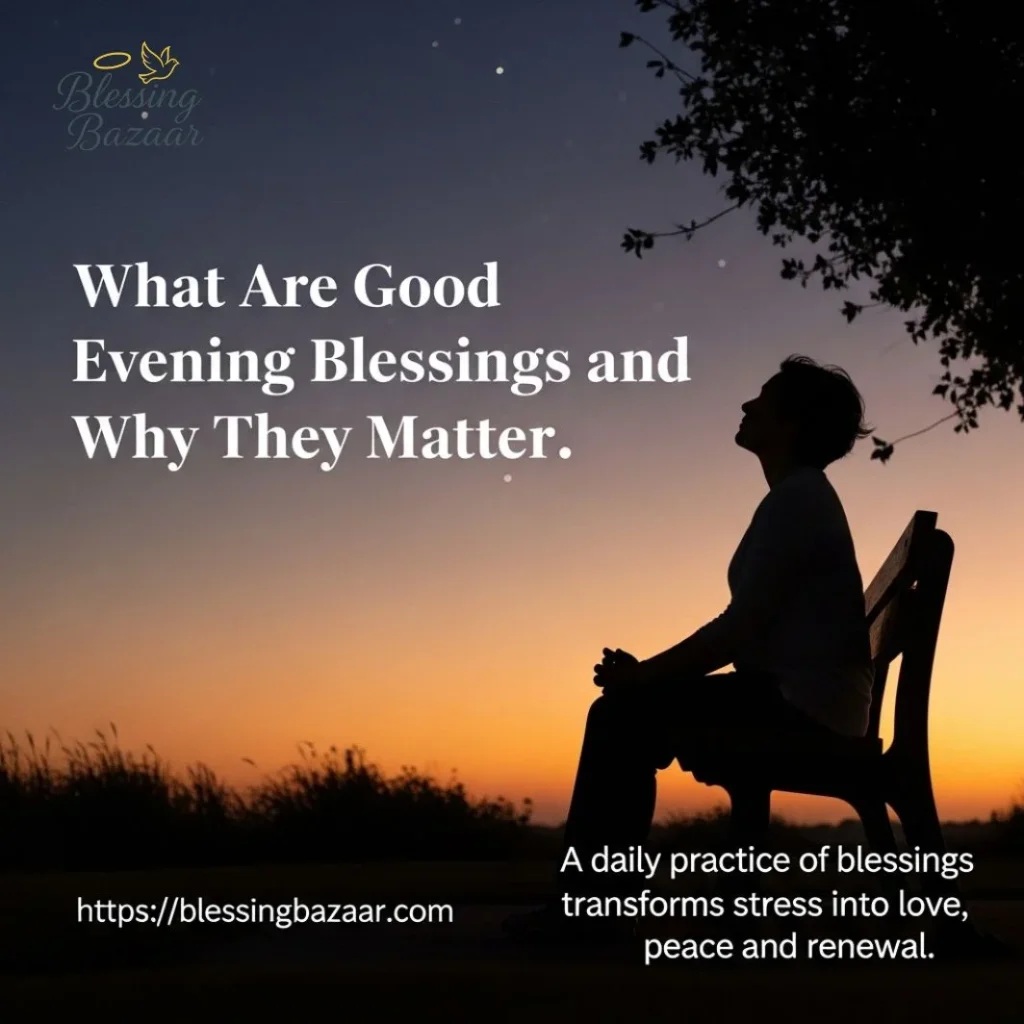 Image depicting good evening blessings and their significance in fostering gratitude and positivity at the end of the day.