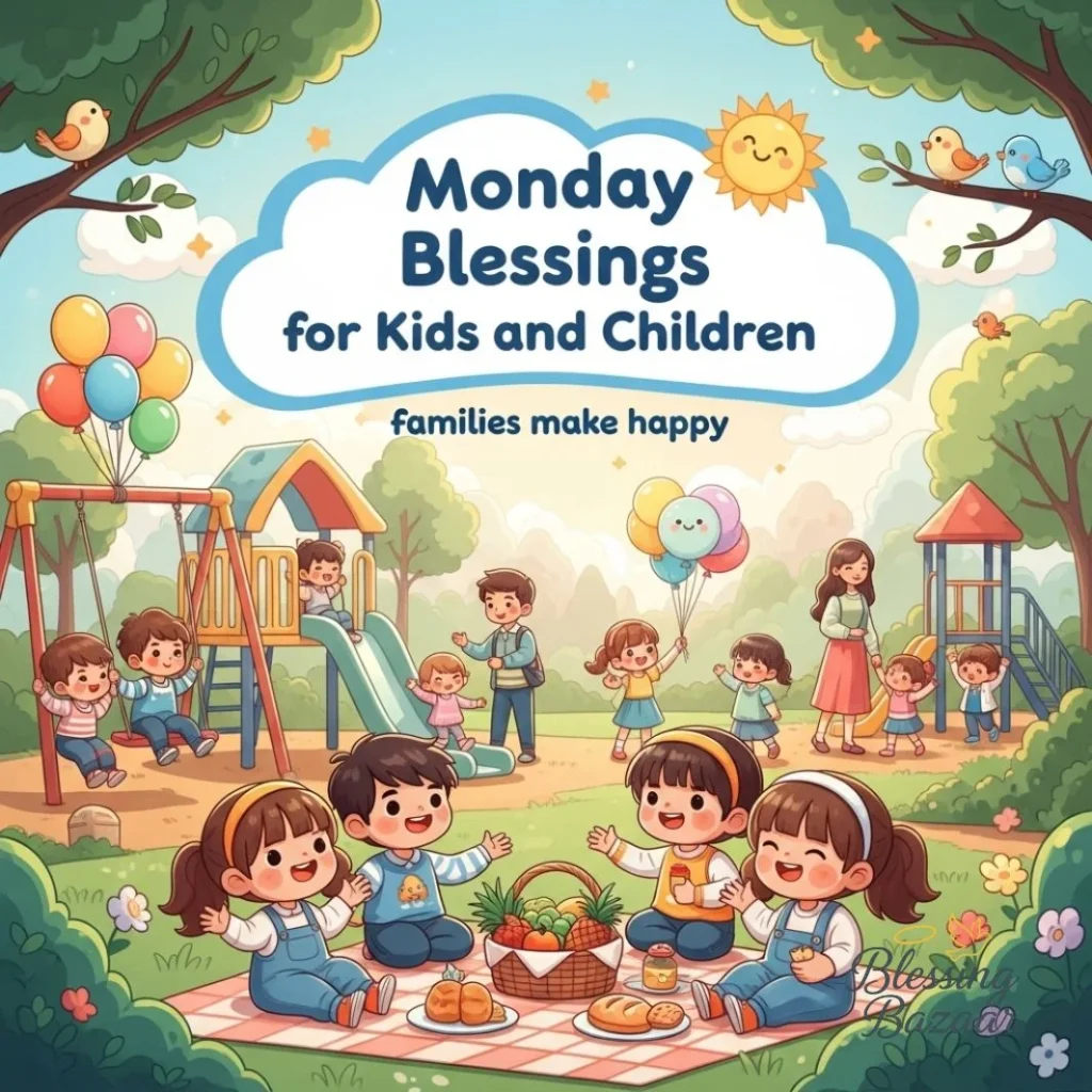 Cute Monday Blessings for Kids and Children