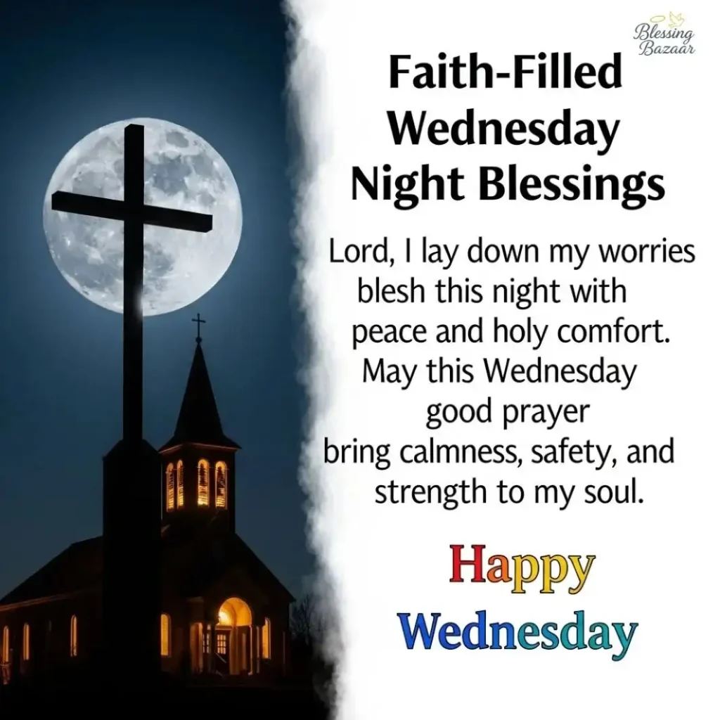 A serene scene depicting a Wednesday night gathering, filled with faith and blessings, illuminated by soft candlelight.